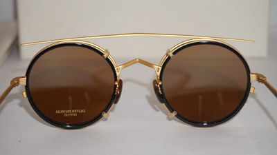 Pre-owned Oliver Peoples Limited Sunglasses G. Ponti Ov1292t 6760 Clip On 46 23 145 In Brush Brass