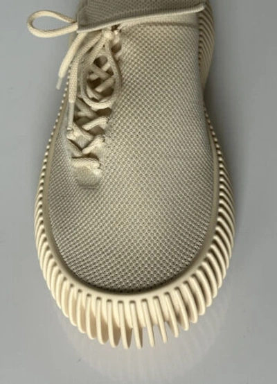 Pre-owned Bottega Veneta $920  Men's Tech Knit Cane Sugar Sneakers 10 Us (43 Eu) 690112