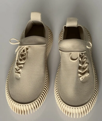 Pre-owned Bottega Veneta $920  Men's Tech Knit Cane Sugar Sneakers 10 Us (43 Eu) 690112