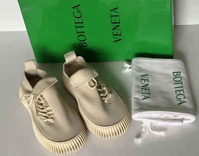 BOTTEGA VENETA Pre-owned $920  Men's Tech Knit Cane Sugar Sneakers 10 Us (43 Eu) 690112