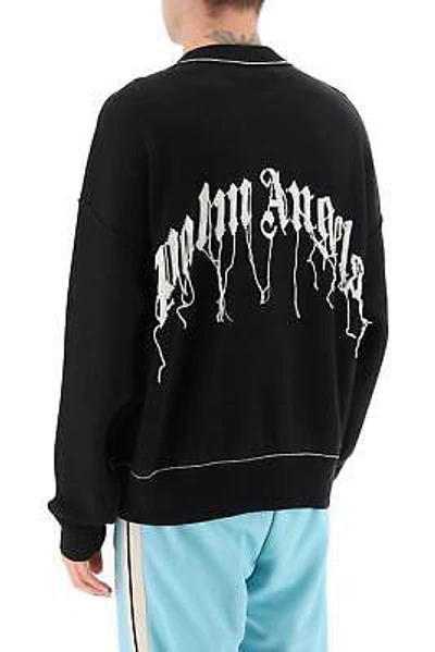 Pre-owned Palm Angels Sweater  Men Size L Pmhe007s23kni006 1005 Black