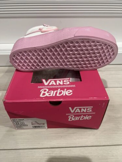 Pre-owned Vans X Barbie Sk8-hi Size 6 Tapered Stackform Limited Edition Shoe In Boxes In White