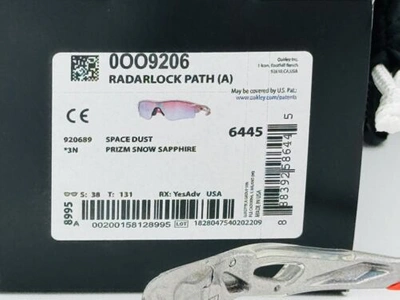 Pre-owned Oakley Radarlock Path (a) Sunglasses Space Dust Prizm Snow Sapphire Olympics Ed.