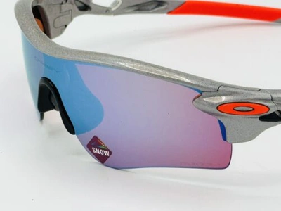 Pre-owned Oakley Radarlock Path (a) Sunglasses Space Dust Prizm Snow Sapphire Olympics Ed.