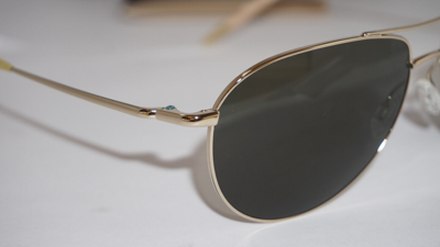 Pre-owned Oliver Peoples Sunglasses Benedict Gold Green Ov1002s 5035p1 59 16 130
