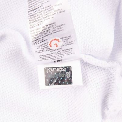 Pre-owned Philipp Plein X Playboy Lips Printed Hoodie Sweatshirt Crystals Logo White 08357
