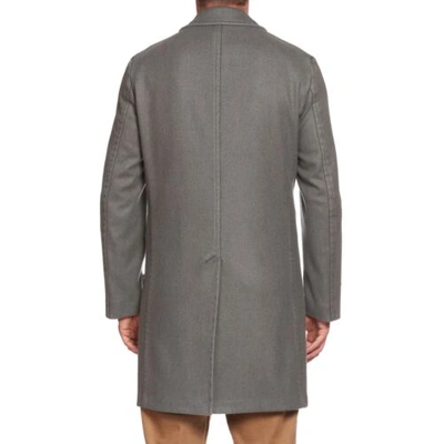 Pre-owned Boglioli Milano Gray Virgin Wool Blend Flannel Unlined Coat Eu 48 Us 38