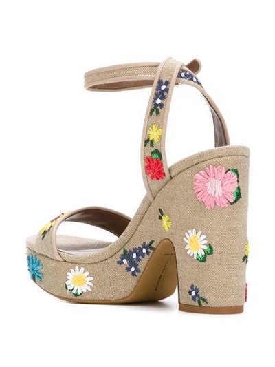 Shop Tabitha Simmons Embroidered 'calla' Sandals