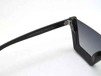 Pre-owned Philipp Plein Plein Crystal Lux Spp031s 0700 Black/grey Gradient Sunglasses