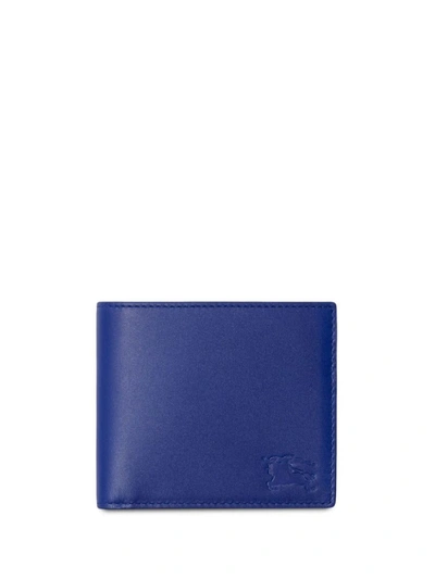 Shop Burberry Ekd Logo Wallet Accessories In Blue