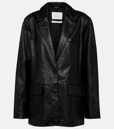Shop Citizens Of Humanity Orla Leather Blazer In Black