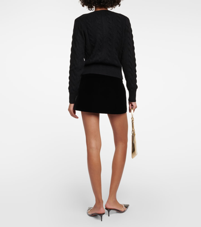 Shop Polo Ralph Lauren Wool And Cashmere Cardigan In Black