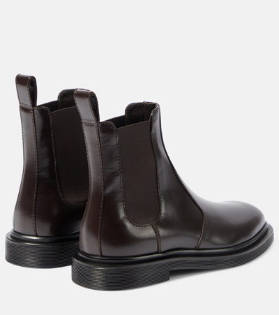 Shop The Row Elastic Ranger Leather Ankle Boots In Brown