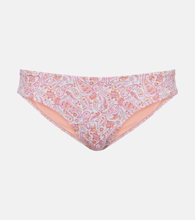 Shop Heidi Klein Muskmelon Bay Printed Bikini Bottoms In Multicoloured