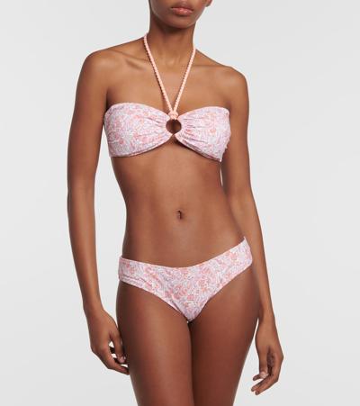 Heidi Klein Muskmelon Bay Printed Bikini Bottoms In Multicoloured