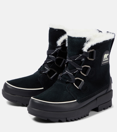 Shop Sorel Torino Ii Suede Ankle Boots In Black
