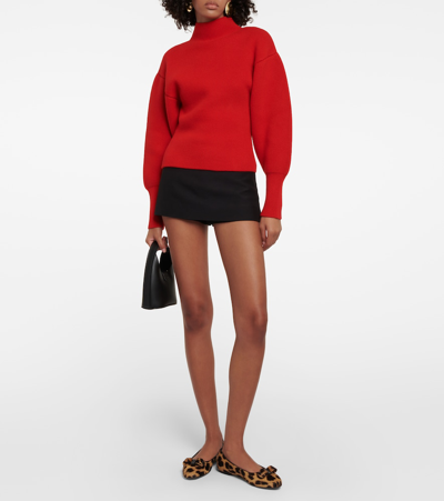 Ferragamo Siwar Leopard-print Bow Ballet Flats In Multicoloured