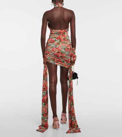 Magda Butrym Floral Halterneck Top In Multicoloured