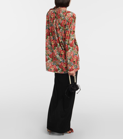 Shop Magda Butrym Floral Blouse In Multicoloured