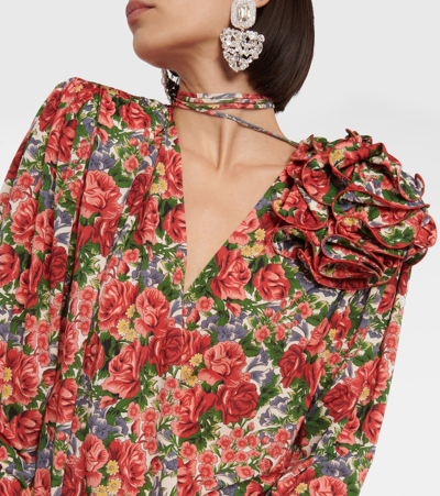 Shop Magda Butrym Floral Blouse In Multicoloured