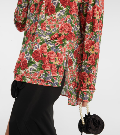 Shop Magda Butrym Floral Blouse In Multicoloured