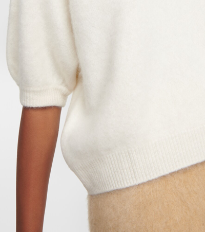 Lisa Yang Juniper Cashmere Short-sleeved Sweater In Neutrals
