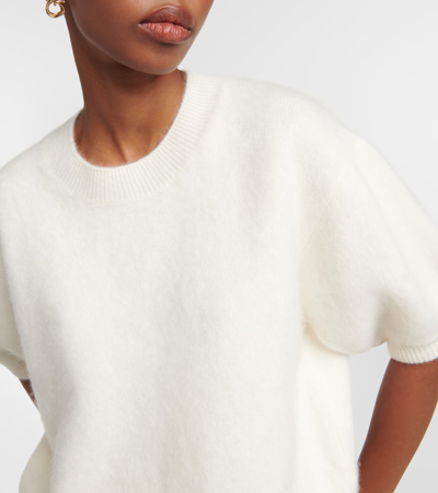 Lisa Yang Juniper Cashmere Short-sleeved Sweater In Neutrals