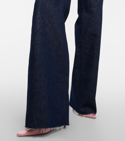 Shop Magda Butrym High-rise Straight Jeans In Blau