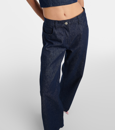 Magda Butrym High-rise Straight Jeans In Blau