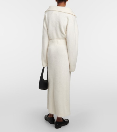 Lisa Yang Asta Brushed Cashmere Midi Skirt In Neutrals