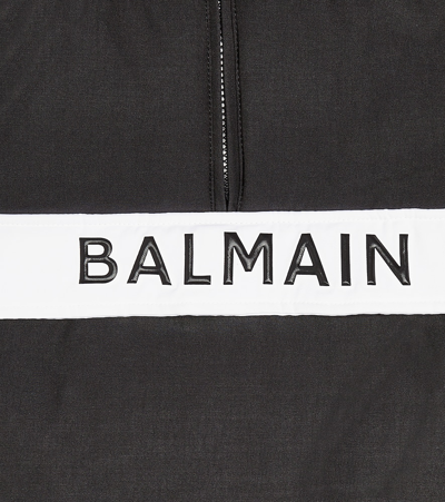 Balmain Logo Ski Jacket In Black