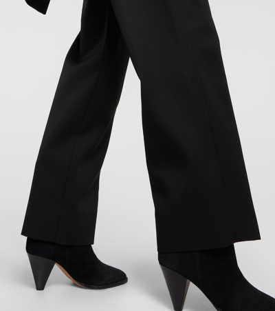 Isabel Marant Staya Wool Wide-leg Pants In Black
