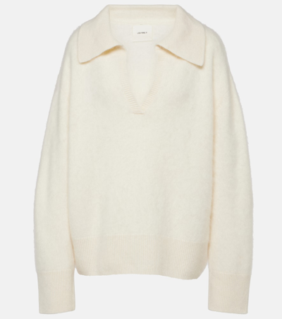 Lisa Yang White Kerry Sweater In Neutrals