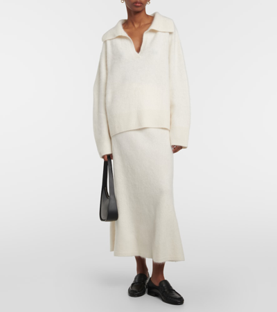 Lisa Yang White Kerry Sweater In Neutrals