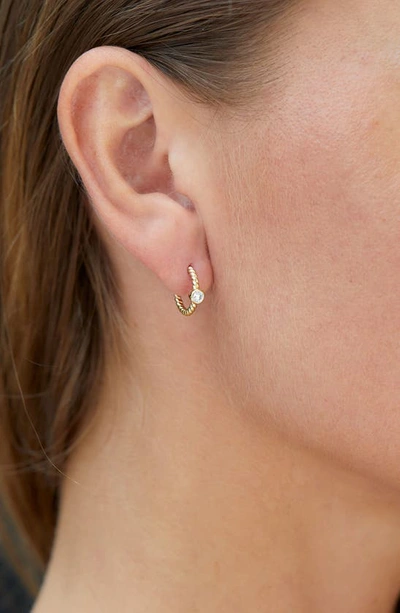 Shop Savvy Cie Jewels Mini Huggie Hoop Earrings In Gold
