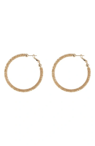 Shop Tasha Ball Hoop Earrings In Gold