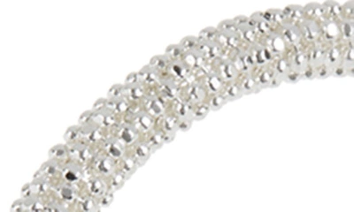 Shop Tasha Ball Hoop Earrings In Silver