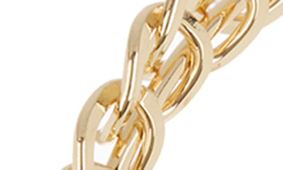 Shop Tasha Chain Link Hoop Earrings In Gold