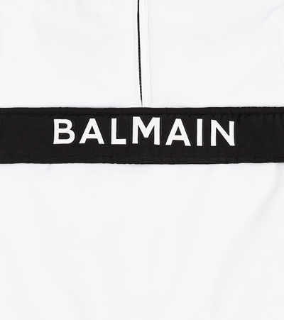 Balmain Logo Ski Jacket In White