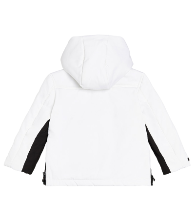 Shop Balmain Logo Ski Jacket In White