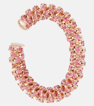 Magda Butrym Crystal-embellished Clip-on Earrings In Red