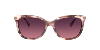 Coach Woman Sunglasses Hc8378u Cl926 In Burgundy Gradient Polar