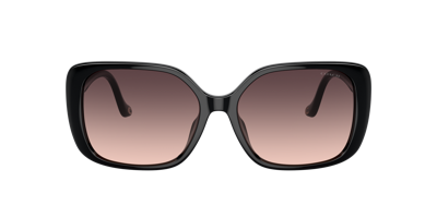 Coach Woman Sunglasses Hc8376u Cl929 In Grey Pink Gradient