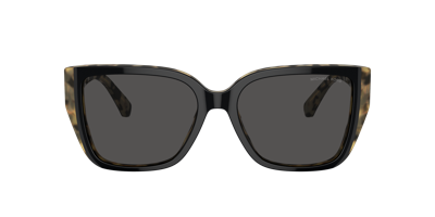 Michael Kors Acadia Mk 2199 395087 55mm Womens Rectangle Sunglasses In Dark Grey Solid