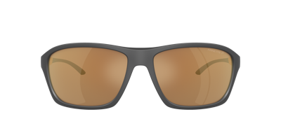 Shop Arnette Man Sunglasses An4329 Nitewish In Brown Mirror Gold Polarized