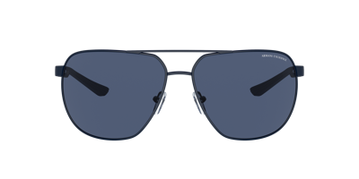 Shop Armani Exchange Man Sunglasses Ax2047s In Dark Blue