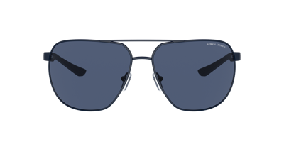 Shop Armani Exchange Man Sunglass Ax2047s In Dark Blue