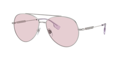 Shop Burberry Woman Sunglass Be3147 In Photo Pink