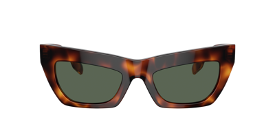 Burberry Womens Brown Be4405 Cat-eye-frame Acetate Sunglasses In Dark Green