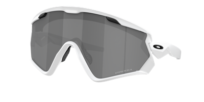 Oakley Womens White Oo9418 Wind Jacket Shield-frame O Matter™ Sunglasses In Prizm Black